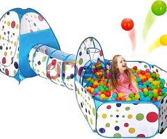 Popop Tunnel Tent | Baby Crawling Tunnel Tent Ocean Ball 3 Piece