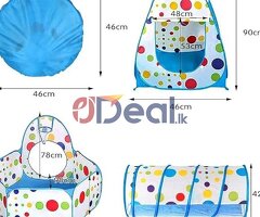 Popop Tunnel Tent | Baby Crawling Tunnel Tent Ocean Ball 3 Piece
