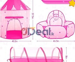 Tunnel Tent (3pcs Tent)3-IN-1 DESIGN Ball Pit for Toddlers , Include a rocket tent,a ball pit