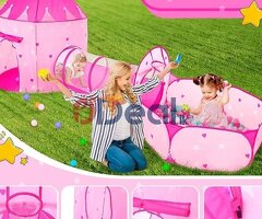 Tunnel Tent (3pcs Tent)3-IN-1 DESIGN Ball Pit for Toddlers , Include a rocket tent,a ball pit - Image 4/4