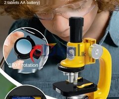 LED Lab Microscope Kit For Children Biology Microscope For Schoolboy Home School Science Educational