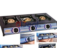 Amilex Nonstick 3 Burner Gas Cooker
