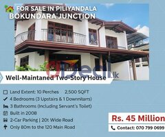 Well-Maintained Two-Story House for Sale in Bokundara, Piliyandala